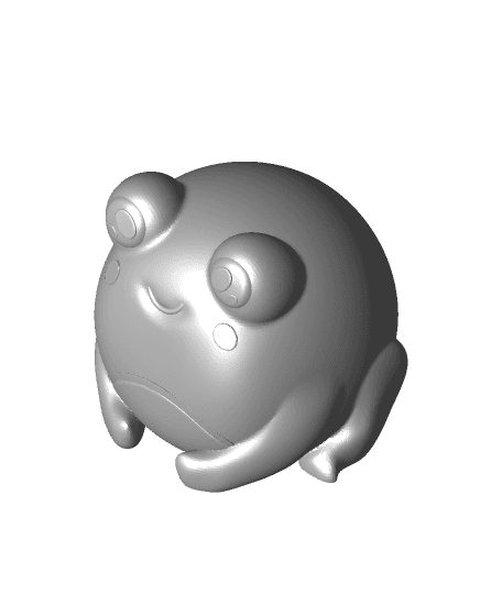 Cute Frog Sculpture "Froggo" 3d model