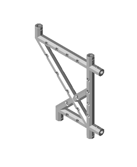 Multiboard 6x4 Push-Fit Double Sided Bracket 3d model