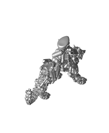 Artificer wolf - 2 Models - PRESUPPORTED - 32mm scale  3d model