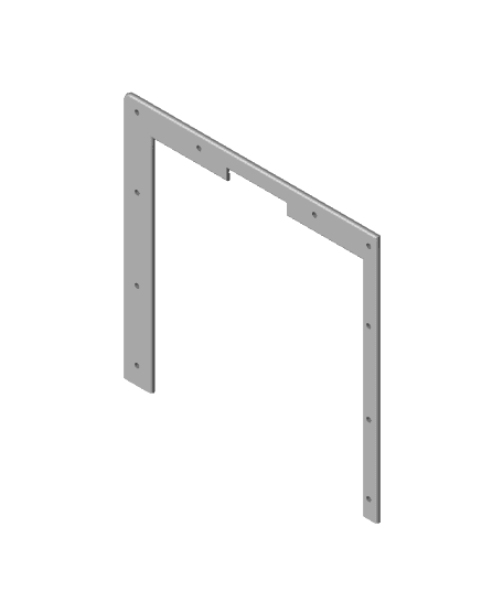 Cat Door Outside Frame.stl 3d model