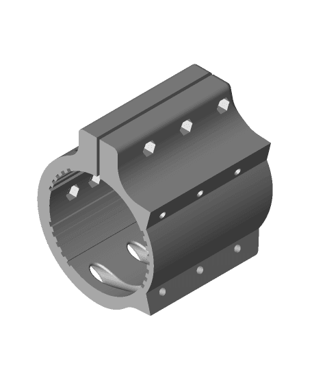 MPCNC Burly - 65mm Spindle bracket with pen attachment 3d model