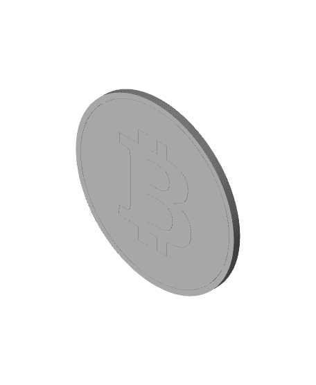 Bitcoin Coaster Set 3d model