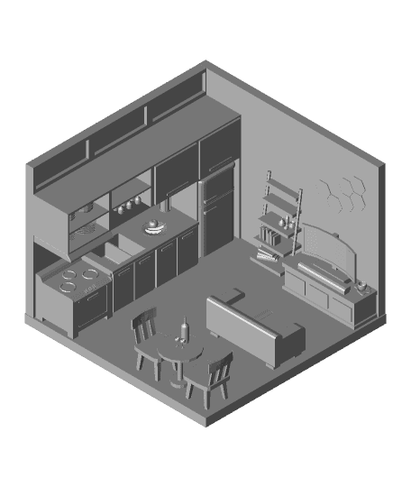 Studio Apartment 3d model