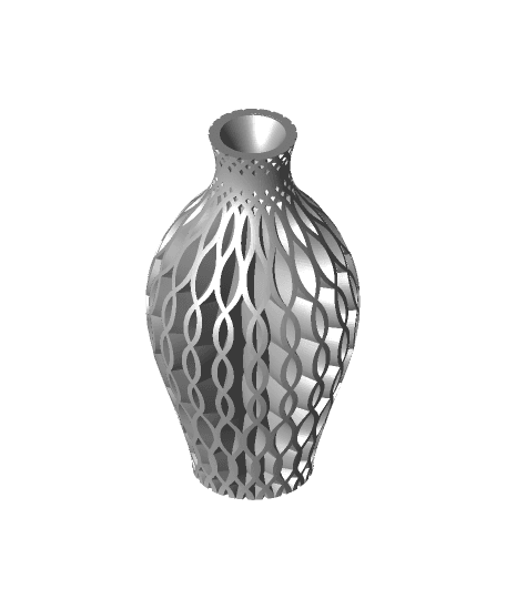 Waved vase 3d model