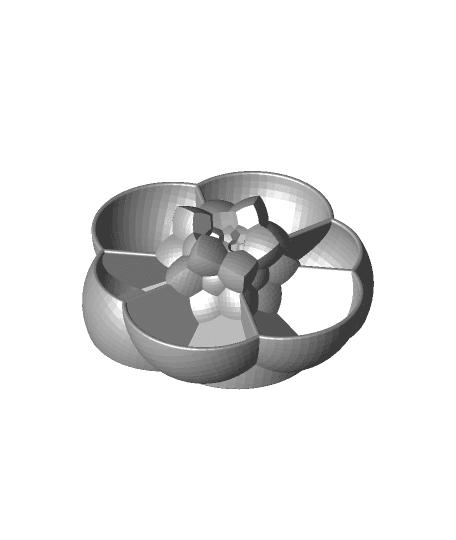 120-Cell Polychora Planter 3d model