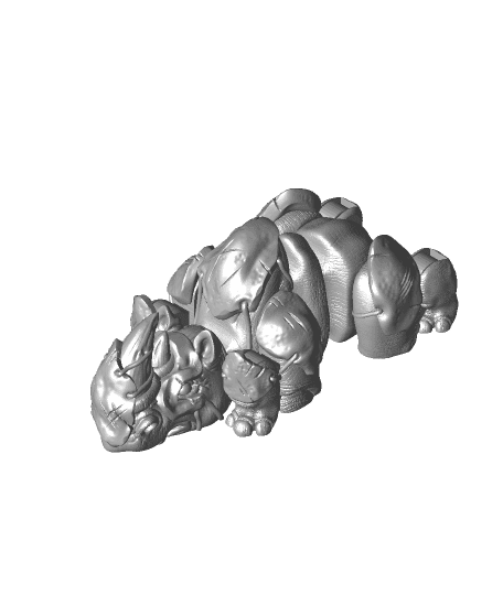 Armored Rhino 3d model