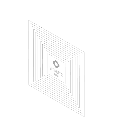 STEMFIE First-layer Build Plate Calibration Lines 3d model