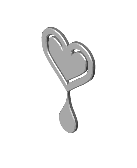 Remix of Paperclip heart v1.3mf 3d model