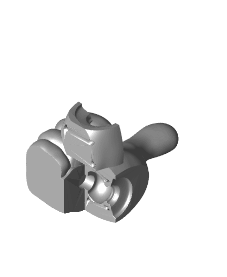 Thumbs Up Door Knob! 3d model