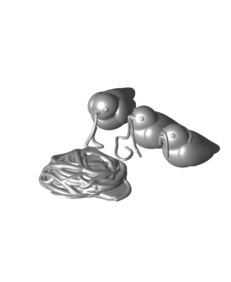 The Spaghetti Dinner (bird) 3d model