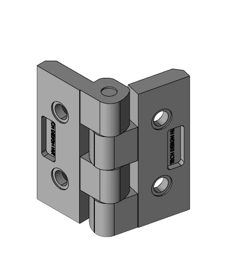 270 Degree Casted Hinges 3d model