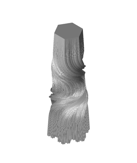 Extruded Fractal Flake 3d model