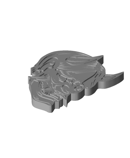 Oni Keychain (style 4) 3d model