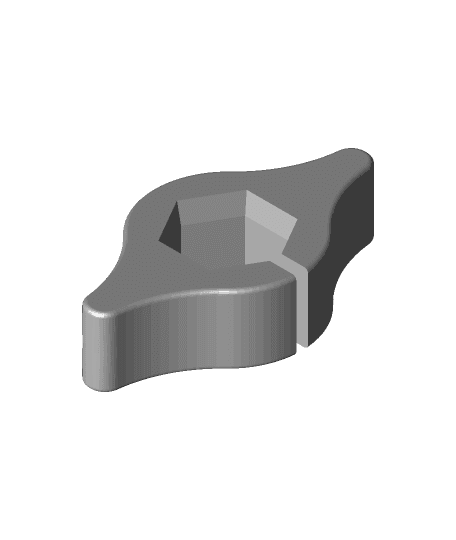 Coupler Wing Nutter 3d model