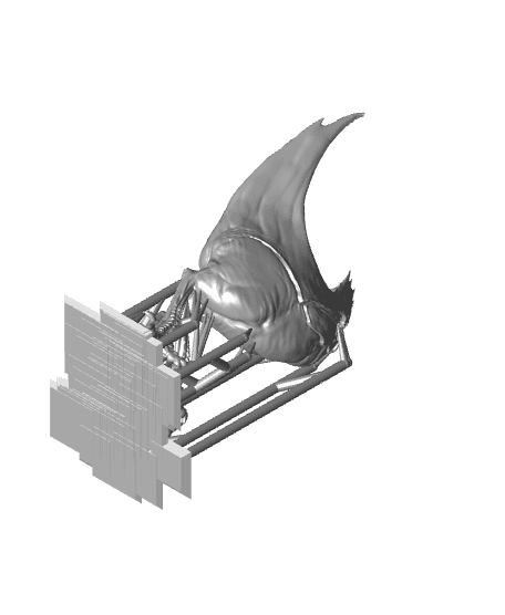 Abyssal Chicken Mob - Tabletop Miniatures (Pre-Supported) 3d model