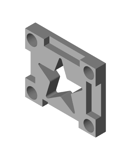 Christmas star mould for candles 3d model