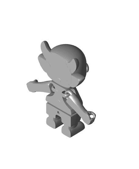 3D Printable Articulated Demon STL Files 3d model