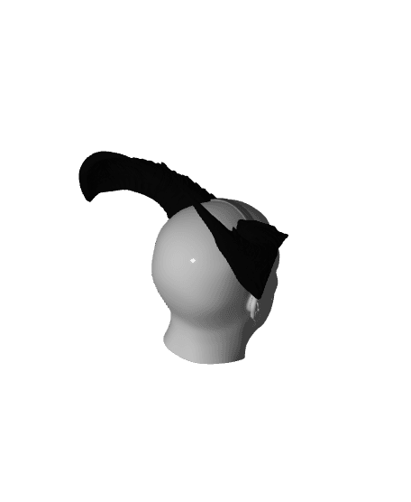 Fantasy Tiefling General Horns Set Baldurs Gate 3 3d model