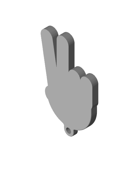 RTK-Peace-Keychain.stl 3d model