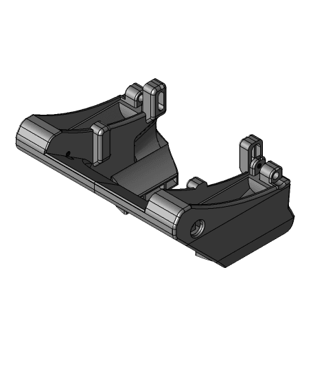 Hero Me 4010 Dual Fan Duct with Improved Nozzle Visibility 3d model