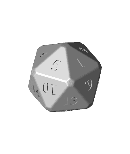 d20 3d model