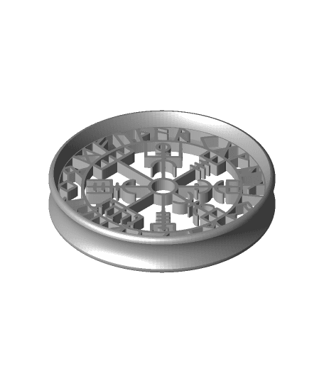 Custom Plug Vegvisir 64mm 3d model