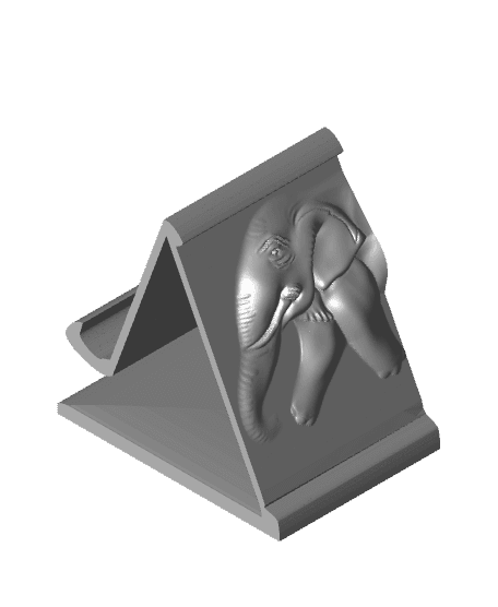 Phone Stand Elephant 3d model