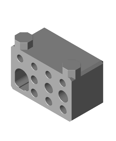 Multiboard holder for Pinecil v2 and CNC Kitchen tip set 3d model