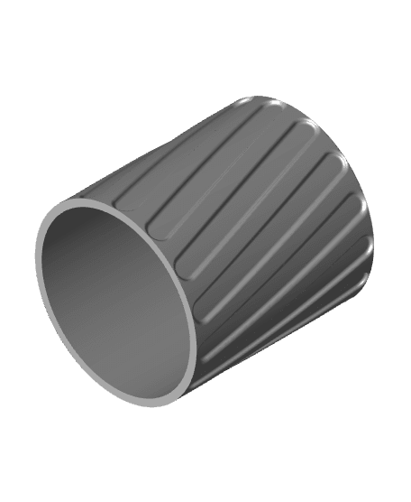 spiral slot Koozie (66mm) 3d model