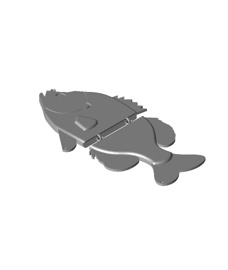 bluegill fishing lure 3d model