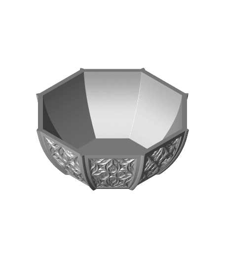 Gothic Style Bowl/Planter 3d model