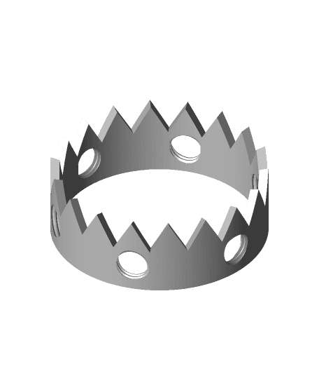 Small Screw tiara 3d model