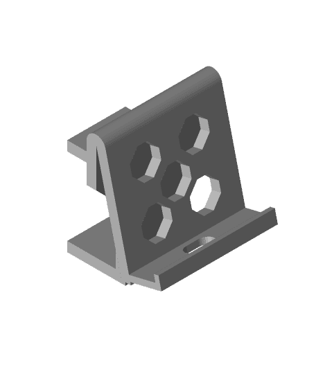 Desk Phone Mount - 40mm 3d model