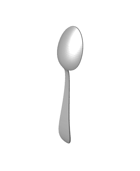 Five-Piece Plain Flatware Set 3d model