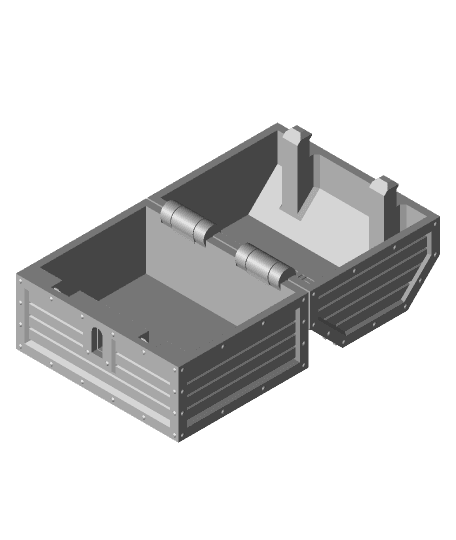 Print-in-Place Treasure Chest with Functional Lock 3d model