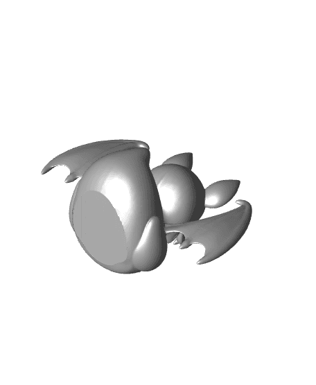 Halloween Bat Duck 3d model