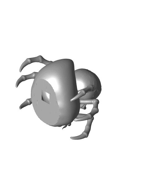 Halloween Spider Duck 3d model