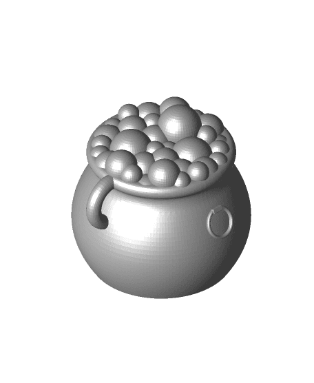 Ghost Cauldron Keychain 3d model