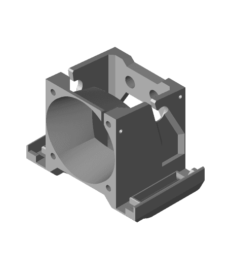 Ender 3 v2 minimalistic hotend cover + dual 4010 blower part cooler 3d model