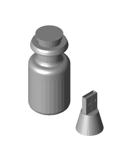 USB message in a bottle.stl 3d model