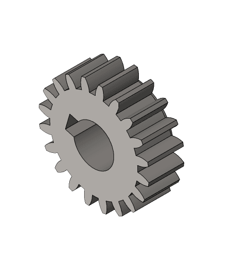 Spur Gear 1.x_t 3d model