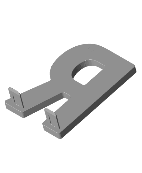 3D Letter R - by TeeTi3D 3d model