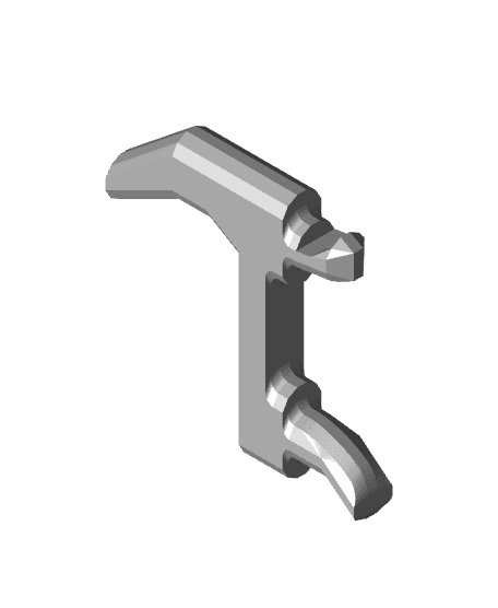 20 mm, Pegboard Click Hook 3d model