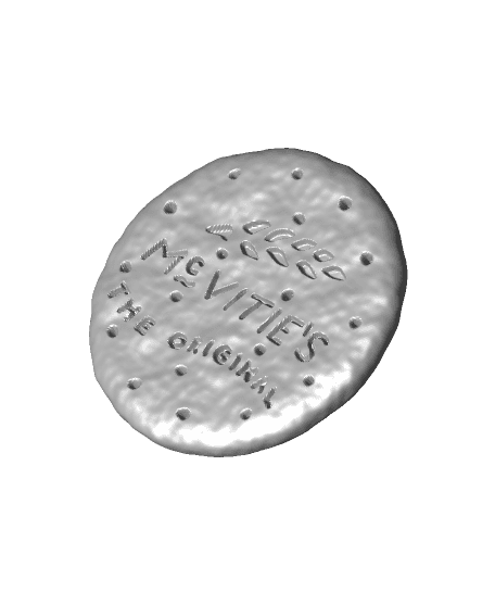 Digestive Biscuit 3d model