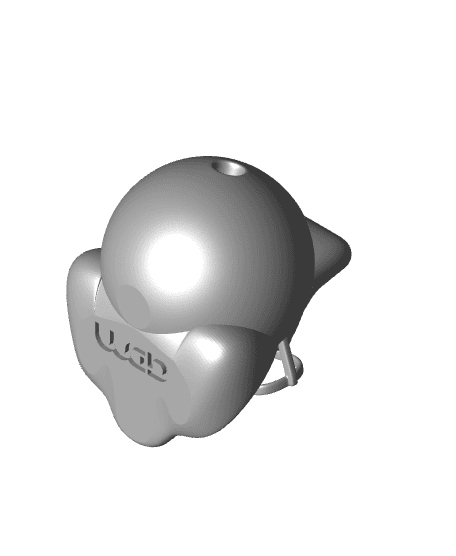 Walter Sobchak bowling ball head 3d model