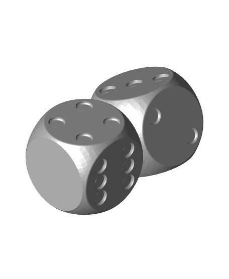 Dice Pencil Holder 3d model