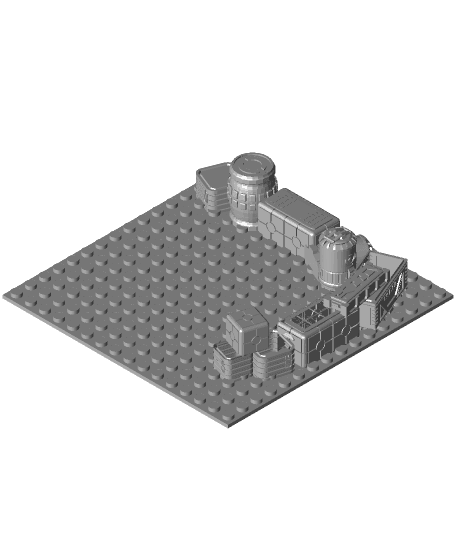 Star Wars Lego 16x16 Base Plate 3d model