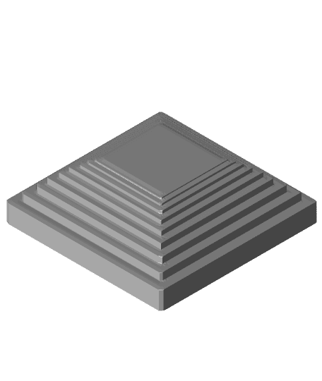 Stair Steps Trophy Base 3d model