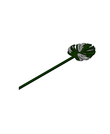 Monstera Thai Bookmark 3d model