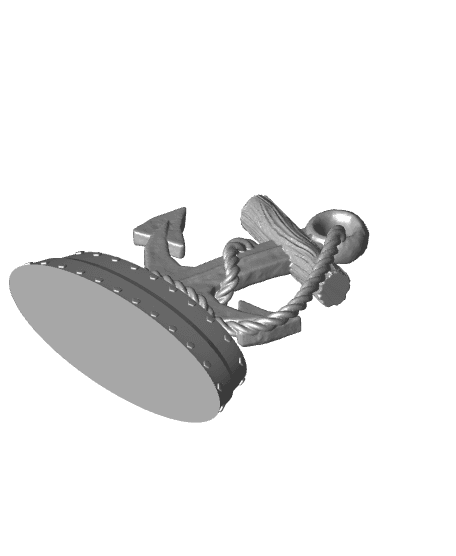 Fouled Anchor Shelf Decor 3d model